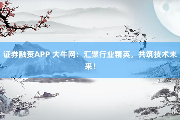 证券融资APP 大牛网：汇聚行业精英，共筑技术未来！