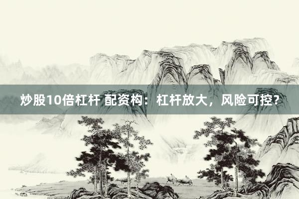 炒股10倍杠杆 配资构：杠杆放大，风险可控？