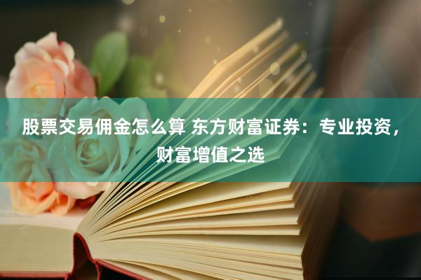 股票交易佣金怎么算 东方财富证券：专业投资，财富增值之选