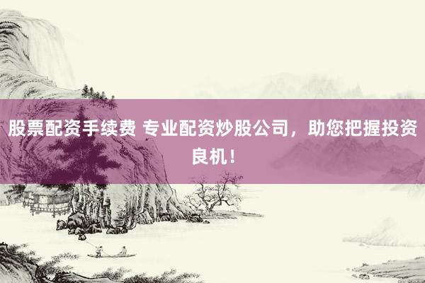 股票配资手续费 专业配资炒股公司，助您把握投资良机！