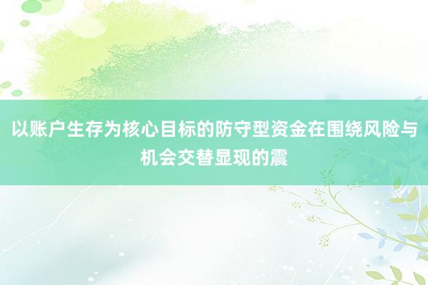 以账户生存为核心目标的防守型资金在围绕风险与机会交替显现的震