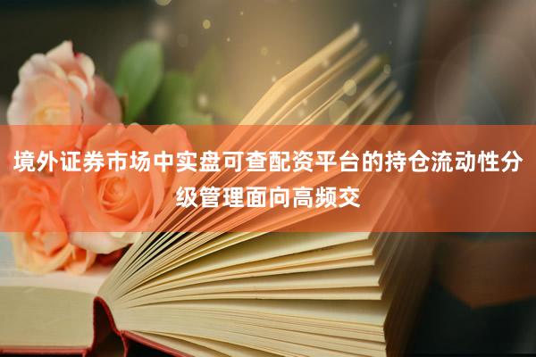 境外证券市场中实盘可查配资平台的持仓流动性分级管理面向高频交